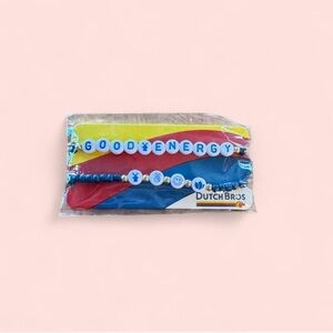 Dutch Bros Blue and Yellow Friendship Bracelets Jewelry